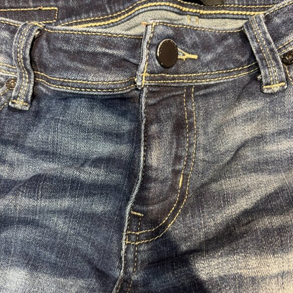 Buckle/BKE (Black) Women’s Skinny Jeans Dark Wash – Ripped Knee, Size 30, Denim - Picture 3 of 8